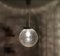 Mid-Century Chrome and Crackle Glass Ceiling Pendant, Image 2
