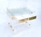 Acrylic Glass and Brass Desk by Charles Hollis Jones, 1990s 10