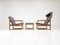 Danish 2256 & 2254 Oak Sled Lounge Chairs with Footstool by Børge Mogensen for Fredericia Stolefabrik, 1956, Image 2
