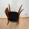 Set of Czech H214 Chairs in Walnut & Faux Leather by J. Halabala, 1930s 22