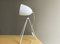 German Modern Glossy White Table Tripod Lamp from Casalux, 2000s 1