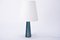 Large Vintage Danish Green & Blue Ceramic Table Lamp from Søholm 2