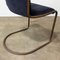 Vintage Copper 413R Side Chair in Blue Corduroy Fabric by Willem H. Gispen 4