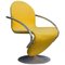 1-2-3 Series Easy Chair in Yellow Fabric by Verner Panton, 1973 1
