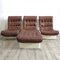 Lounge Chairs with Ottoman from Airborne, France, 1970s, Set of 4 10