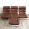 Lounge Chairs with Ottoman from Airborne, France, 1970s, Set of 4