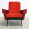 French Fur Fabric Chair, 1960er