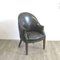 Vintage English Leather Armchair, 1940s