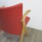 Vintage Red Skai Leather Chair, 1950s 7