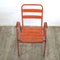 Vintage Industrial Orange Steel Chair, 1950s 9