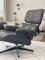Black Lounge Chair and Ottoman in Leather by Charles & Ray Eames for Herman Miller, 1980s, Set of 2, Image 7