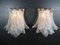 Vintage Italian Glass 6-Tier Sconces, 1980s, Set of 2, Image 23