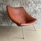 Fauteuil F157 en Cuir Marron par Pierre Paulin, 1960s 9