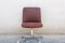 Industrial Brown Leather Swivel Chair, 1960s, Image 2