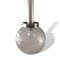 Mid-Century Chrome and Crackle Glass Ceiling Pendant, Image 6