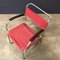 Rope and Red Canvas Diagonal Chair by Willem Hendrik Gispen for Gispen, 1930s 11