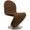 1-2-3 Series Brown Fabric Dining Chair by Verner Panton, 1973 1