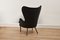 Vintage DA Armchair in Black Velvet by Ernest Race for Race Furniture, 1940s 3