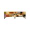 Mid-Century Italian Glass & Brass Sideboard for L.A. Studio, Image 1