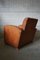 Industrial Cognac Leather Club Chair, 1930s 5