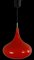 Glass Orange Hanging Lamp, Image 1