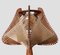 Lámpara de mesa portuguesa Mid-Century de paja y madera, años 60, Imagen 10