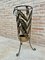 Mid-Century Umbrella Stand in Gilt Iron and Brass 10