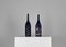 Bottles in Blue Ceramic by Gio Ponti for Cooperativa Ceramica Imola, 1993, Set of 2 2