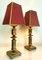 Mid-Century Duotone Brass Table Lamps, 1960s, Set of 2 2