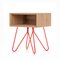 Nove Side Table in Red by Mendes Macedo for Galula, Image 1