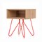 Table d'Appoint Nove Rouge par Mendes Macedo pour Galula 1