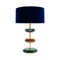 Mid-Century Italian Modern Style Murano Glass and Brass Table Lamps, Set of 2 3