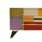 Mid-Century Italian Glass & Brass Sideboard for L.A. Studio 7