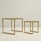 Coffee Tables in Brass and Glass, 1980s, Set of 2 5