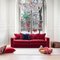 Rafaella Bio Sofa aus rotem & rostigem Samt von D3CO 2