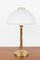 Lampada da tavolo grande Art Déco in rame e vetro, Immagine 1