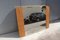 Espejo italiano rectangular con paja vienesa , años 50, Imagen 12