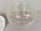 Small Round Minimalist Clear Glass Ceiling Flush Mount Bathroom Lamp, 1990s 6
