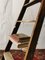 Escalera de pintor plegable de madera, años 60, Imagen 7
