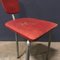 Vintage Red Leatherette Tripod Side Chair, 1960s, Image 13