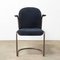 Vintage Copper 413R Side Chair in Blue Corduroy Fabric by Willem H. Gispen, Image 7