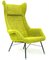 Sillón de orejas en verde y amarillo de Miroslav Navratil para Ton, años 60, Imagen 1