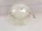 Small Round Minimalist Clear Glass Ceiling Flush Mount Bathroom Lamp, 1990s 1