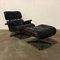 Black Leather Lounge Chair by Charles & Ray Eames, 1950s 15