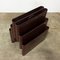 Chocolate Brown Magazine Rack by Giotto Stoppino for Kartell, 1972 5