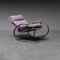 Vintage Metal Rocking Chair & Ottoman by Guido Faleschini, 1970s, Set of 2 15