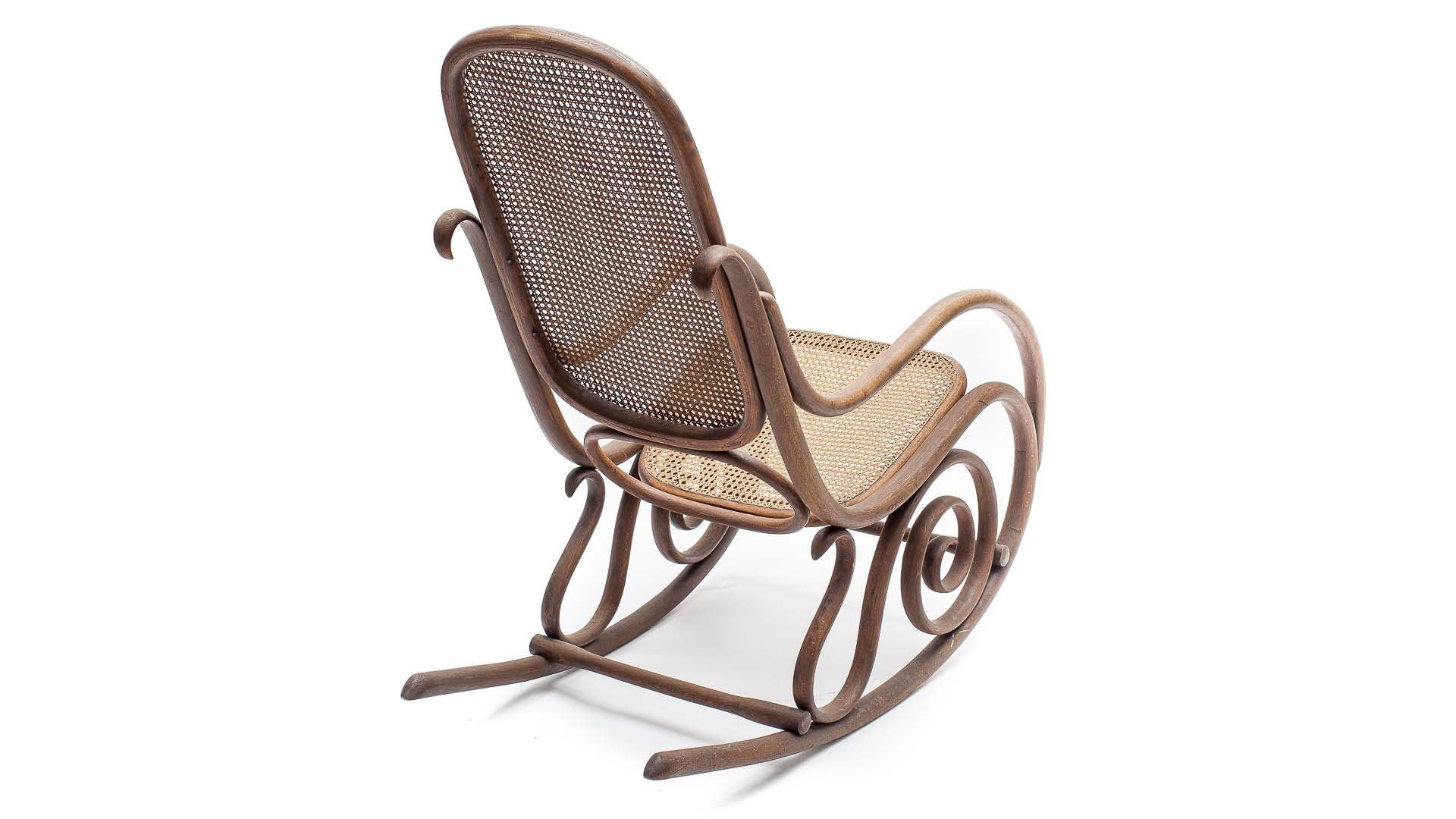 Antique Cane Rocking Chair by Michael for for sale at Pamono