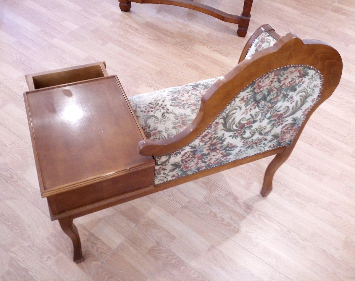 Kleine Telefonbank mit Schublade bei Pamono kaufen