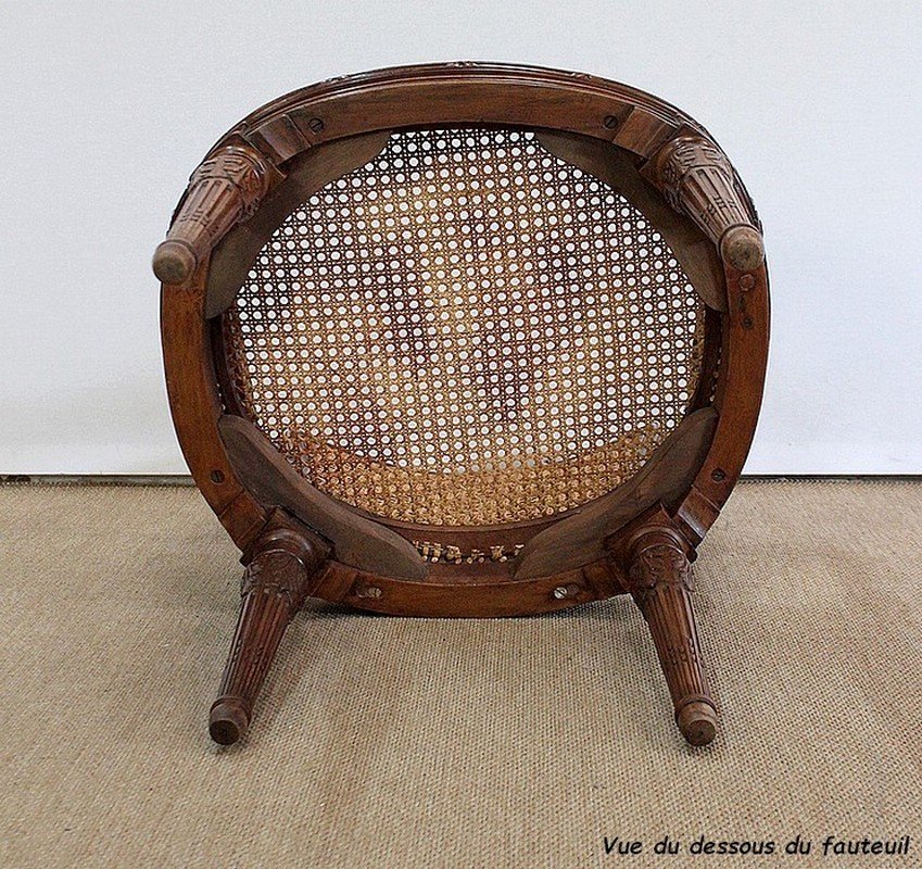 louis xvi style solid mahogany chair 1900s RVK-1000002