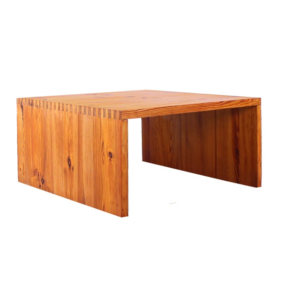 square pine wood coffee table by ate van apeldoorn for houtwerk hattem 1960s XT-1000450